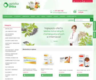 Aptekaurtica.pl(Apteka homeopatyczna internetowa) Screenshot