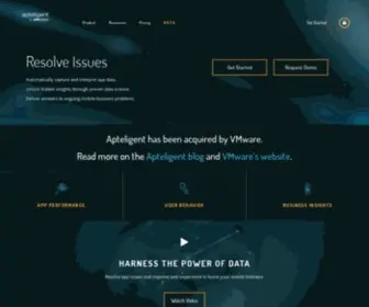 Apteligent.com(Workspace ONE Intelligence for Consumer Apps) Screenshot