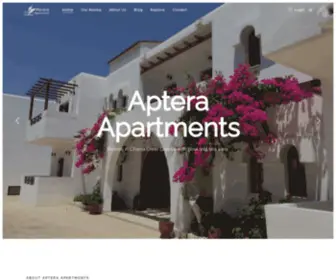Aptera-Apartments.com(Aptera Apartments in Chania Crete Greece) Screenshot