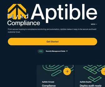 Aptible.com(The Platform Alternative to DIY IDP for Scaling Companies) Screenshot