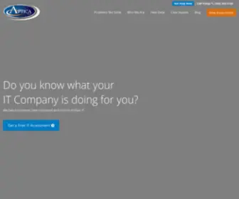 Apticallc.com(Managed IT Company) Screenshot