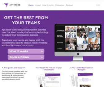 Aptimore.com(Leadership & Management Training Platform) Screenshot