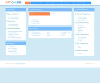 Aptionline.com(APTIONLINE) Screenshot