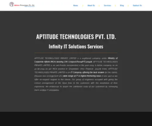 Aptitudetechnologies.com(Web Design & Devel) Screenshot