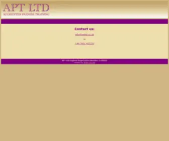 APTLTD.co.uk(APT Ltd) Screenshot
