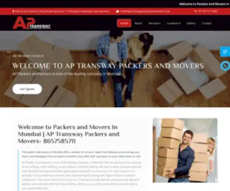 Aptranswaypackersandmovers.com(We offer the best packers and movers in Mumbai. AP Transway Packers and Movers) Screenshot