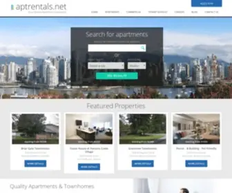 Aptrentals.net(Vancouver's largest apartment rental guide) Screenshot