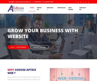 Aptrixwebdesigns.com(Website designer in kolkata India) Screenshot