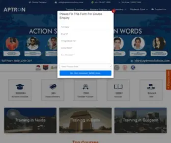 Aptronsolutions.com(Best Training Institute for IT Software Hardware & Networking Courses) Screenshot