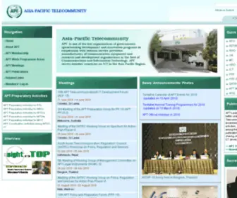Aptsec.org(Asia-Pacific Telecommunity) Screenshot
