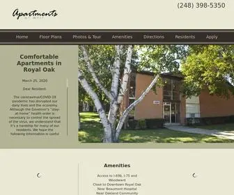 Aptsonmain.com(Apartments on Main) Screenshot