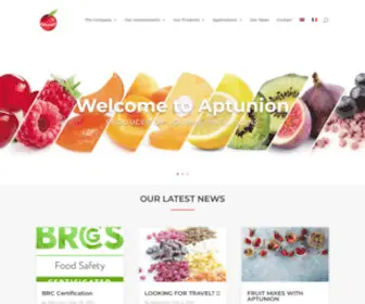 Aptunion.com(Specialist of fruit inclusions) Screenshot