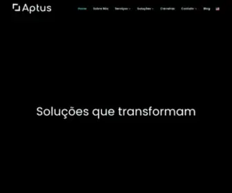 Aptus.com.br(Soluções que transformam) Screenshot