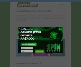 Apuestasdeportivasargentina.net Screenshot