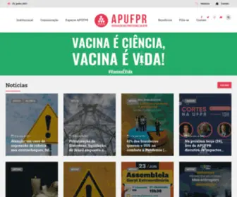 Apufpr.org.br(Associação dos Professores da Universidade Federal do Paraná) Screenshot