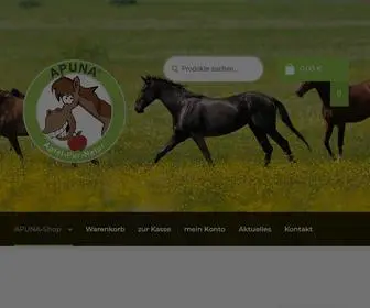 Apuna-Shop.de(Getreidefreies Pferdefutter) Screenshot