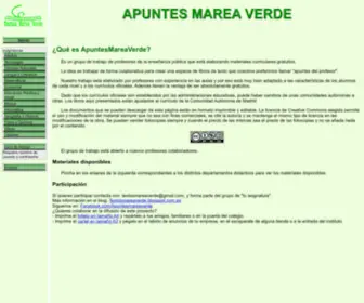 Apuntesmareaverde.org.es(Apuntes MareaVerde) Screenshot