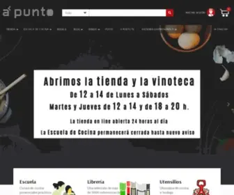 Apuntolibreria.com(Escuela de cocina y espacio de eventos A Punto) Screenshot