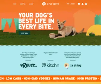 Apupabove.com(Fresh Human Grade Dog Food) Screenshot