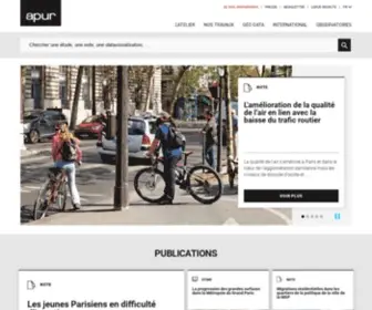 Apur.org(Atelier parisien d'urbanisme) Screenshot