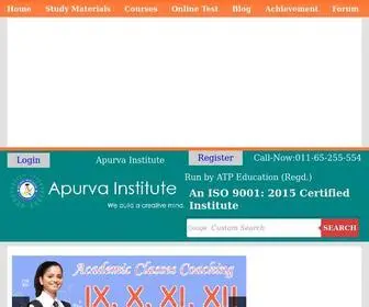 Apurvainstitute.in(Academic Coaching Classes Near Uttam Nagar and Dwaraka More) Screenshot