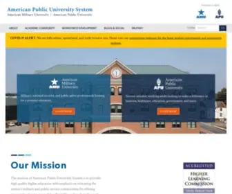 Apus.edu(The official site of American Public University System. APUS) Screenshot