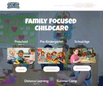 Apusachildcare.com(Adventure Park USA Childcare) Screenshot