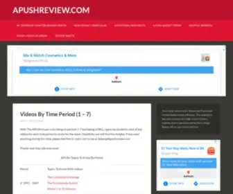 Apushreview.com(Your total resource for Advanced Placement United States History Review. This website) Screenshot