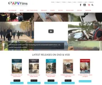 ApvFilms.com(Art DVDs of famous watercolour) Screenshot