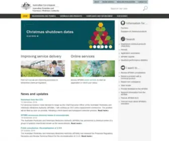 ApvMa.gov.au(Australian Pesticides and Veterinary Medicines Authority) Screenshot