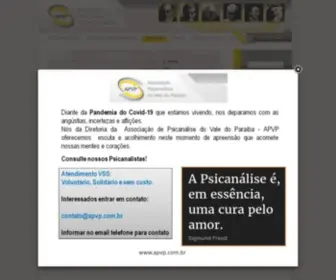 APVP.com.br(Associação Psicanalítica do Vale do Paraíba) Screenshot