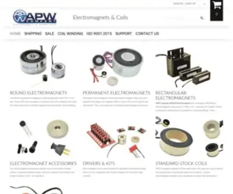 Apwelectromagnets.com(APW Company) Screenshot