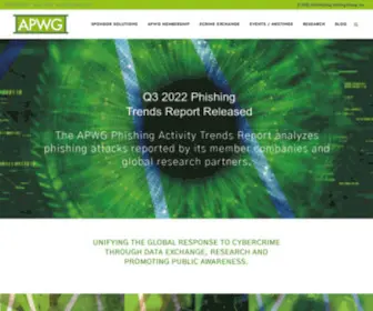APWG.org(Unifying The Global Response To Cybercrime) Screenshot