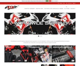 Apworkshops.co.uk(A leading independent Aprilia specialist) Screenshot