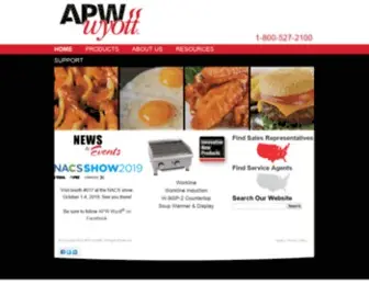 Apwwyott.com(APW Wyott) Screenshot