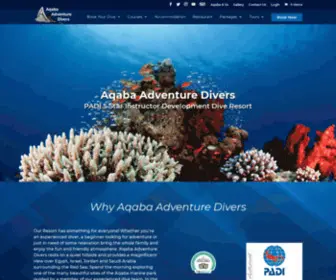 Aqaba-Diving.com(Aqaba Adventure Divers) Screenshot