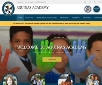 Aqanj.org(Aquinas Academy) Screenshot