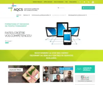 AQCS.ca(Association québécoise des cadres scolaires) Screenshot