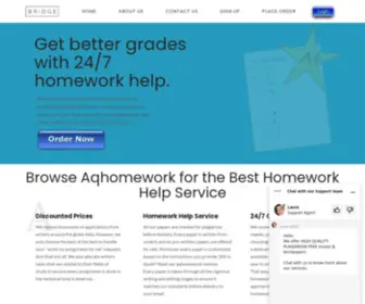 Aqhomework.org(Home) Screenshot