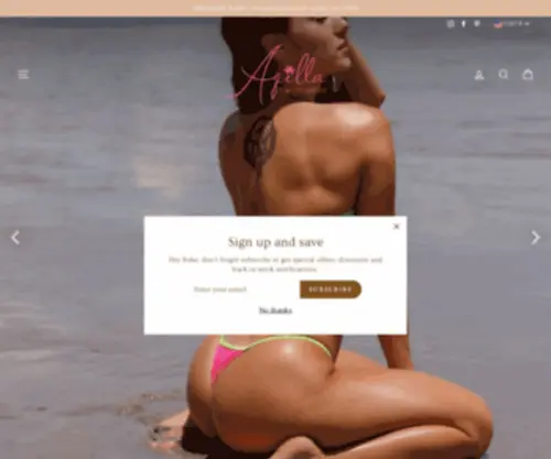 Aqillaswimwear.com(Aqilla Swimwear) Screenshot