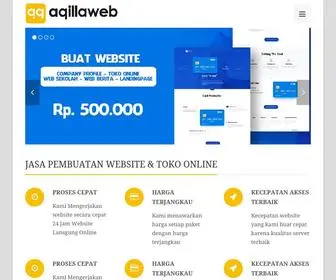 Aqillaweb.com(Pembuatan Website & Aplikasi Harga Murah) Screenshot