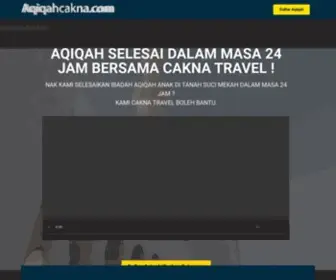 Aqiqahcakna.com(NAK KAMI SELESAIKAN IBADAH AQIQAH ANAK DI TANAH SUCI MEKAH DALAM MASA 24 JAM) Screenshot