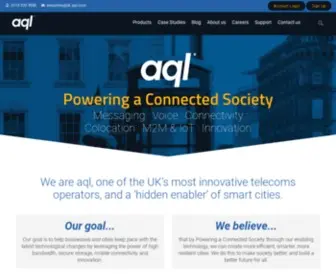 AQL.com(Powering a Connected Society) Screenshot