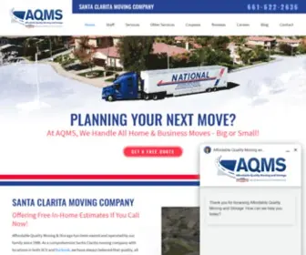 Aqmsnationalmoving.com(Southern California Movers) Screenshot