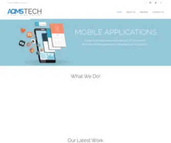 Aqmstech.com(Design & Development of Mobile & Web Applications) Screenshot