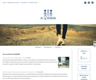 Aqpamm.ca(Association Québécoise pour les Parents et Amis de la Personne Atteinte de Maladie Mentale) Screenshot