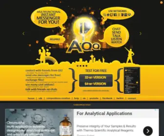 AQQ.eu(Welcome on AQQ Instant Messenger site) Screenshot