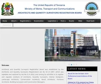 AQRB.go.tz(BODI YA USAJILI WA WABUNIFU MAJENGO NA WAKADIRIAJI MAJENZI) Screenshot