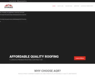 AQRFL.com(Affordable Quality Roofing) Screenshot