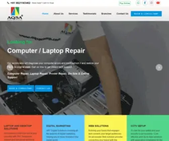 Aqsacomp.com(Laptop/Desktop Repair) Screenshot